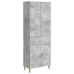 vidaXL Ensemble de Meubles 2 Pièces Gris béton Bois d'ingénierie
