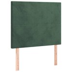 vidaXL Sommier à lattes de lit et matelas Vert foncé 80x200 cm Velours