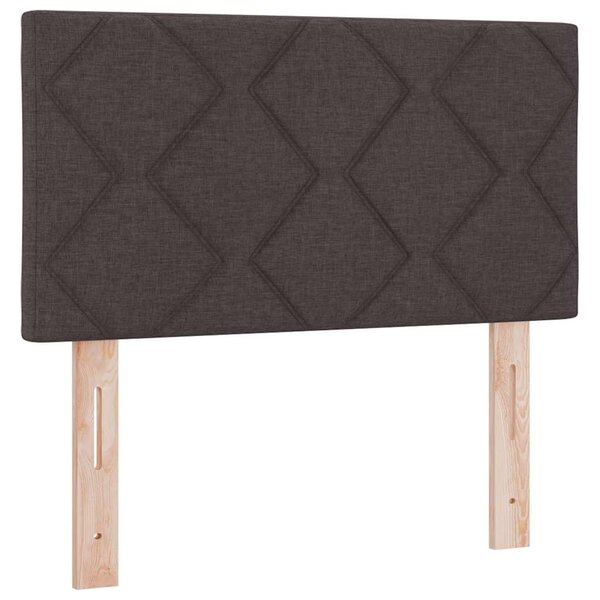 vidaXL Tête de lit Marron foncé tissu