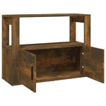vidaXL Buffet Chêne fumé 80x30x60 cm Bois d'ingénierie