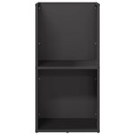 vidaXL Portant de bois chauffage noir 40x30x80 cm