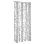 vidaXL Rideau anti-mouches gris 56x185 cm chenille