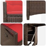 vidaXL Chaise de jardin inclinable 56 x 60 x 112 cm acier