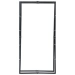 vidaXL Portant de bois de chauffage Noir 100x25x200 cm Acier