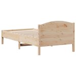 vidaXL Cadre de lit sans matelas 90x190 cm bois de pin massif