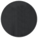 vidaXL Tapis rond gris 60 cm bambou