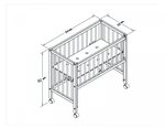 tiSsi Berceau MAXI Boxspring 95x56x96 cm Blanc