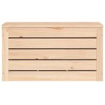 vidaXL Boîte de rangement 59 5x36 5x33 cm Bois massif de pin