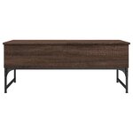 vidaXL Table basse chêne marron 100x50x40cm bois d'ingénierie et métal