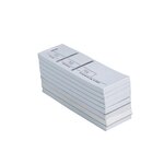 Bloc Passe-partout 100 Feuillets Numérotés De 3 Volets - Format 4 8x15 Cm - Blanc - X 50 - Exacompta