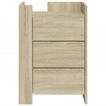 vidaXL Table de chevet chêne sonoma 45x50x65 cm bois d’ingénierie