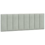 vidaXL Cadre de lit sans matelas Hanko gris clair 140x200 cm velours
