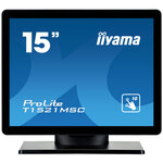 Iiyama prolite t1521msc-b1 écran plat de pc 38 1 cm (15") 1024 x 768 pixels led écran tactile dessus de table noir