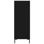 vidaXL Bibliothèque noir 69 5x32 5x90 cm bois d'ingénierie