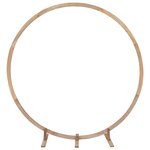 vidaXL Arche de mariage Marron Clair 224 x 80 x 220 cm