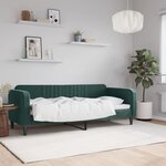 vidaXL Lit de repos vert foncé 80x200 cm velours