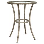 vidaXL Ensemble de canapés en L 2Pièces avec coussins Gris Résine tressée