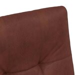 vidaXL Chaises de Salle à Manger avec Roues 2 Pièces Marron brillant