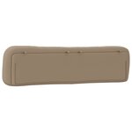 vidaXL Coussin de tête de lit Hvar cappuccino 200 cm similicuir