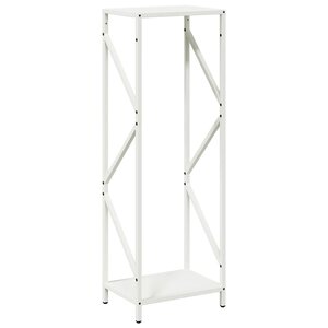 vidaXL Portant de bois chauffage blanc 34x25x100 cm