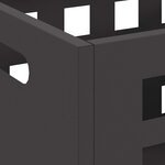 vidaXL Braise Noir 50 x 30 x 40 cm Acier