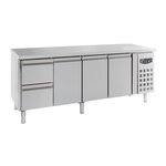 Table réfrigérée positive avec tiroirs à gauche série 700 - 1 à 3 portes - combisteel - r600a - rvs aisi 20122230x700417pleine 1795