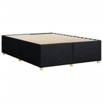 vidaXL Cadre de lit sans matelas noir 160x200 cm tissu
