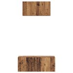 vidaXL Ensemble de meubles TV 2 Pièces Bois ancien 80 x 30 x 30 cm