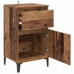 vidaXL Cabinet de chevet Bois ancien 40 x 35 x 70 cm Bois d'ingénierie