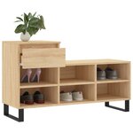 vidaXL Armoire à chaussures Chêne sonoma 102x36x60cm Bois d'ingénierie