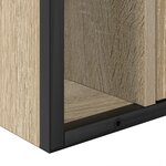vidaXL Ensemble de mobilier de salle de bain 3 Pièces Chêne sonoma