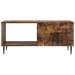 vidaXL Table basse Chêne fumé 90 x 50 x 40 cm Bois d'ingénierie