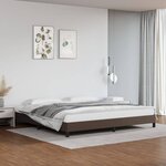 vidaXL Cadre de lit sans matelas marron 200x200 cm similicuir