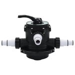 vidaXL Soupape  à multi-voies pour filtre à sable ABS 1 5" 6 voies