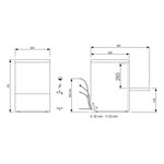 Lave-vaisselle professionnel avec adoucisseur - 6 8 kw - triphasé - colged -  - acier inoxydable 575x820mm