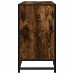 vidaXL Armoire de lavabo de salle de bain chêne fumé 65x33x60 cm