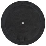 Vidaxl socle rond de parasol polyrésine 19 kg noir