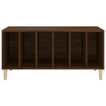 vidaXL Armoire à disques chêne marron 100x38x48 cm bois d'ingénierie