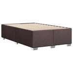 vidaXL Sommier à lattes de lit avec matelas Marron foncé 120x200 cm