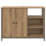vidaXL Buffet Chêne artisanal 100 x 33 x 75 cm Bois d'ingénierie