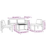 Salon de jardin meuble d'extérieur ensemble de mobilier 5 pièces avec coussins aluminium anthracite 02_0016299