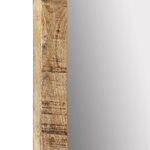 vidaXL Miroir 70x50 cm bois de manguier massif et verre