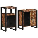 vidaXL Ensemble de mobilier de salle de bain avec étagère 2 Pièces