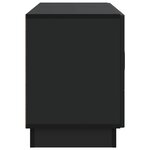 vidaXL Meuble TV Noir 99 x 34 5 x 47 cm Bois d'ingénierie