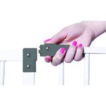 Barrière de sécurité et extensionLiberty s'adapte à des ouvertures comprises entre 84 et 90 cm de largeur Blanc