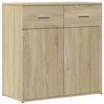 vidaXL Buffets 2 Pièces chêne sonoma 79x38x80 cm bois d'ingénierie