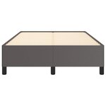 vidaXL Cadre de lit gris 120x190 cm similicuir