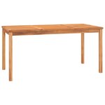 vidaXL Ensemble à manger de jardin 5Pièces Bois de teck massif