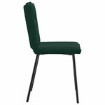 vidaXL Chaises à manger lot de 6 vert foncé velours
