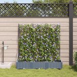 Jardinières vidaXL avec système d'irrigation par eau 3 Pièces Gris clair